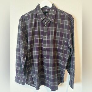 John Varvatos USA Men’s Plaid Button-Up Shirt